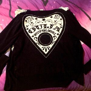 Old School Too Fast Ouija cardigan